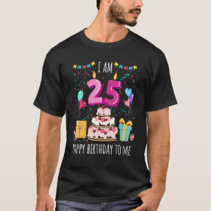 Camiseta É a minha 25 de Bolo de Aniversário de 25 Anos