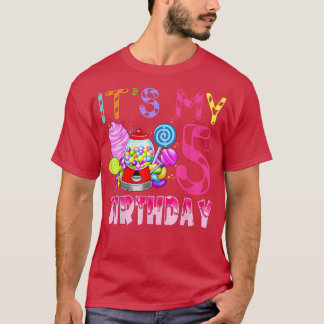 Camiseta É A Minha 5 Aniversário De Aniversário De Candylan