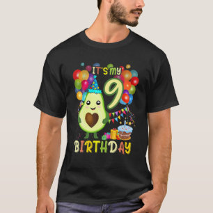 Camiseta É A Minha 9ª Festa de aniversário Avocado De Av