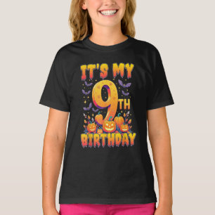 Camiseta É a minha 9ª Festa de aniversário de 9 anos.