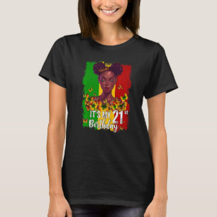Camiseta É a minha aniversário de 21 anos de 21 anos Melani