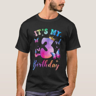 Camiseta É a minha aniversário de 3 anos, meninas, festa do
