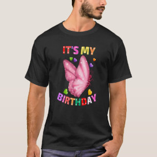 Camiseta É a minha borboleta de aniversário para mulheres d