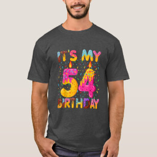 Camiseta É a minha doce Rosquinha de aniversário de 54 anos