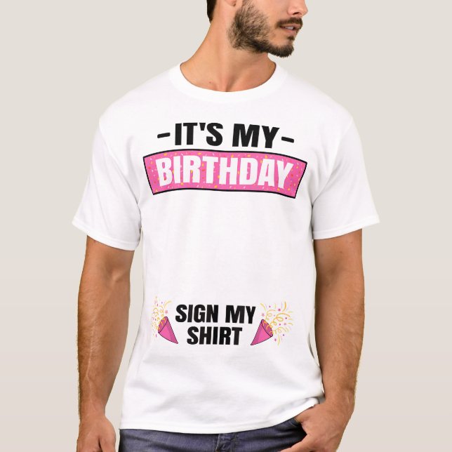 Camiseta É A Minha Festa de aniversário, As Meninas Bonitas (Frente)