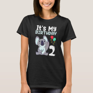 Camiseta É a minha festa de aniversário de 2 crianças Theme