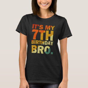 Camiseta É a minha Festa de aniversário de 7 sete anos para