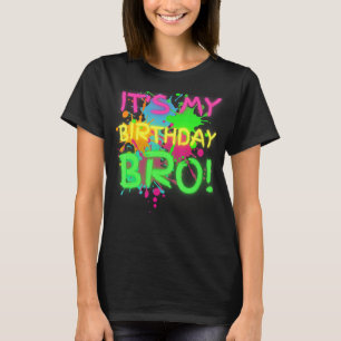Camiseta É a minha festa de aniversário do Bro Birthday par