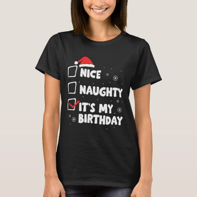 Camiseta É a minha festa de Natal (Frente)