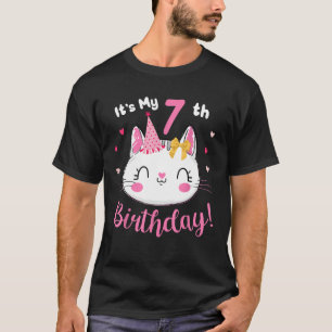 Camiseta É a minha garota de 7 anos de aniversário, Fame de