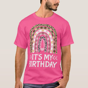 Camiseta É A Minha Garota de Aniversário Que Fora O Arco-Ír