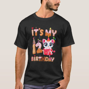 Camiseta É A Minha Gata De Aniversário De 12H, Aniversário 