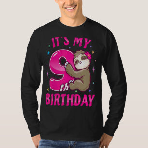 Camiseta É A Minha Nona Garota Noiva Nove Rosa.