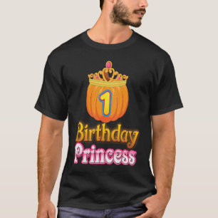 Camiseta É a minha princesa de aniversário de 1 ano de Hall
