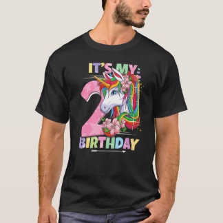 Camiseta É a minha segundo aniversário de aniversário 2 ano