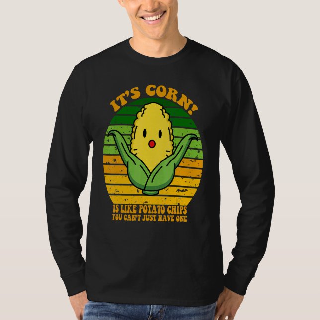 Camiseta É a moda de milho, é milho (Frente)