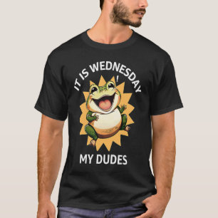 Camiseta É A QUARTA-FEIRA QUE MEU Sapo DEIXOU-ME