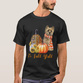 Camiseta É a Queda de todos os Cairn Terrier Dog Leopard Pu