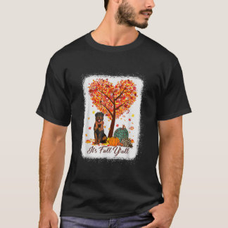 Camiseta É A Queda do YAll Engraçado Rottweiler Cai Autumn