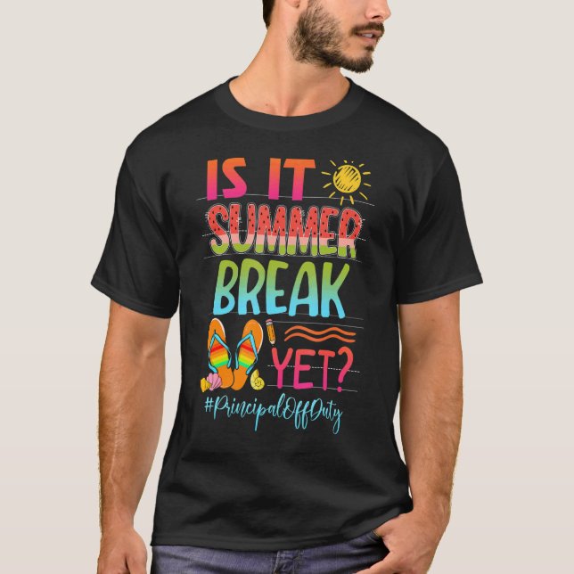 Camiseta É A Summer Break, Ainda Principal, Do Duty Summer  (Frente)