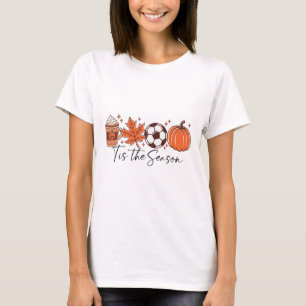 Camiseta É a Temporada de Futebol de Outono do Dia de Ação