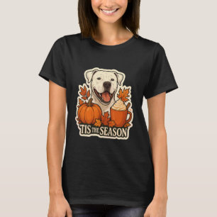 Camiseta É a Temporada Dogo Argentino Cão Outono Outono Abó