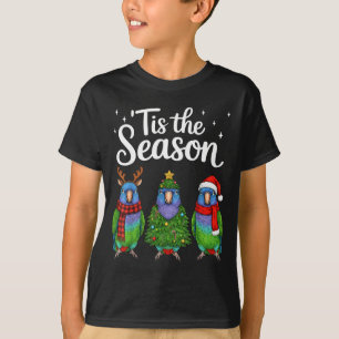 Camiseta É a Temporada Onus Papagaio Natal Papai Noel Pássa