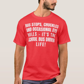 Camiseta é a vida do motorista do ônibus escolar