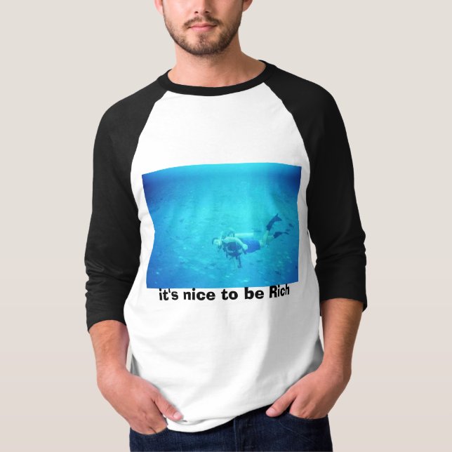 Camiseta é agradável ser rico (Frente)