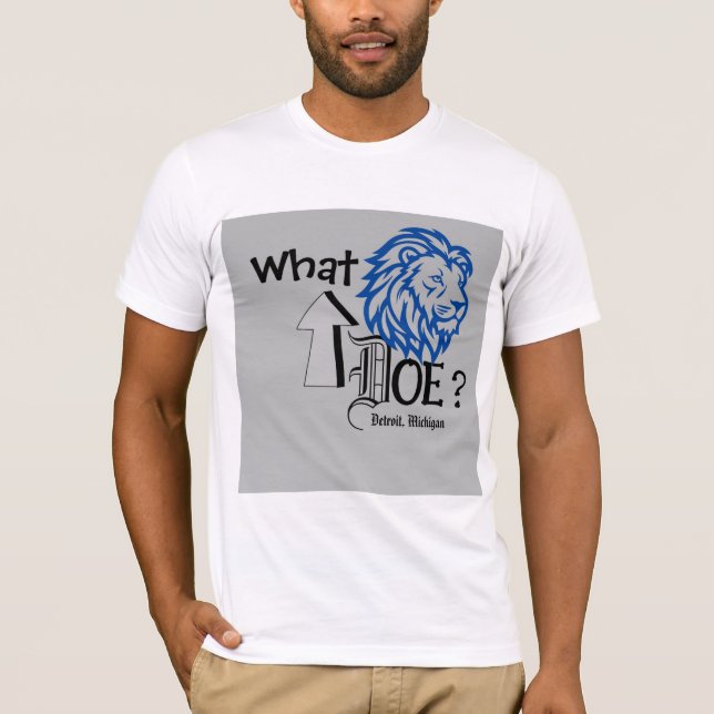 Camiseta E aí, Doe? (Detroit) (Branco) (Frente)