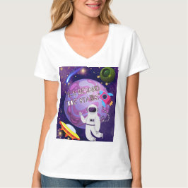 CAMISETA É ALÉM DAS ESTRELAS, ASTRONAUTA