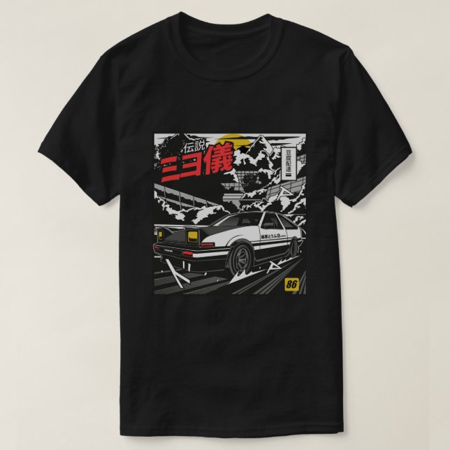 Camiseta E:\AnhgocUpZZ\Initial D Takumi Fujiwara Hachiroku (Frente do Design)