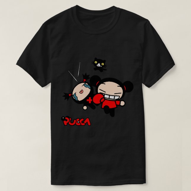 Camiseta E:\AnhgocUpZZ\Pucca e Garu Funny Love .png (Frente do Design)