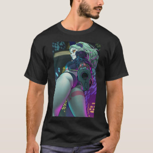Camiseta E:\AnhgocUpZZ\Rebecca Edgerunners Cyberpunk waifu