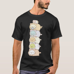 Camiseta E:\AnhgocUpZZ\sumikko caracteres gurashi empilhado