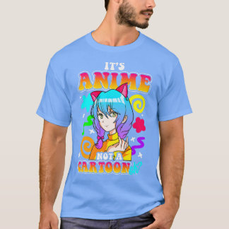 Camiseta É Anime Não Um Cartoon Crianças Meninas Kawaii Jap