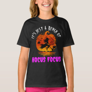 Camiseta É Apenas um Monte de Hocus Pocus Abóbora Halloween