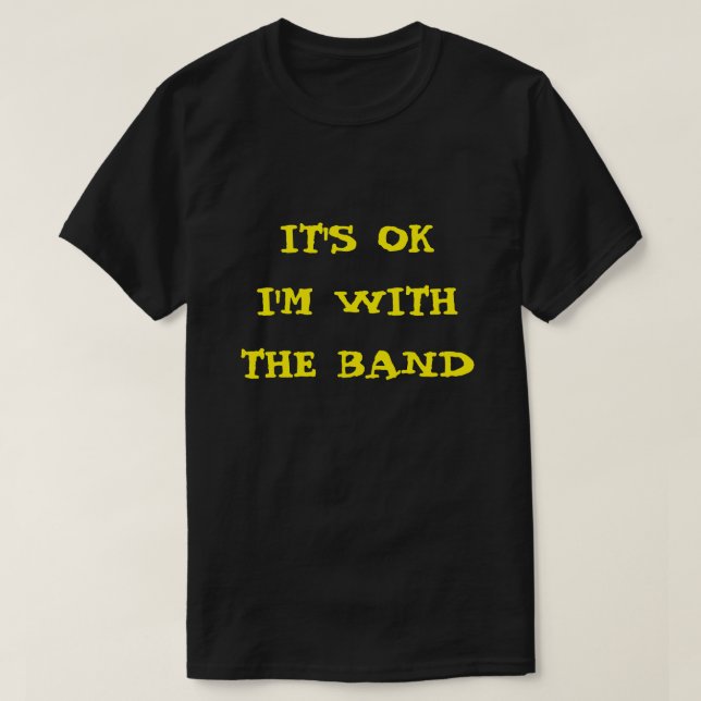 Camiseta É APROVAÇÃO que eu sou COM A BANDA (Frente do Design)