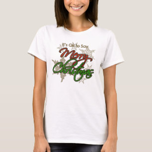 Camiseta É APROVADO dizer o t-shirt do Feliz Natal: Sleev
