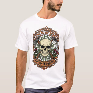 Camiseta É Aranha Teia de Aranha de Crânio de Fantasia de H