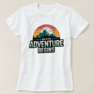 Camiseta E Assim Começa a Aventura em Cores Vibrantes