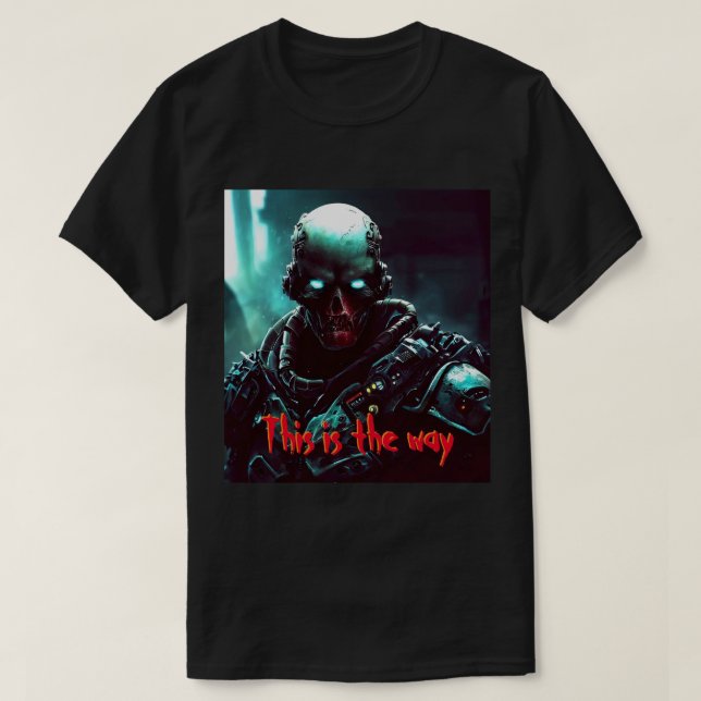 Camiseta É Assim | Mando Zombie Soldier | T-Shirt (Frente do Design)