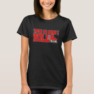 Camiseta É Assim Que Eu Ando Patins em Linha Patinação sobr