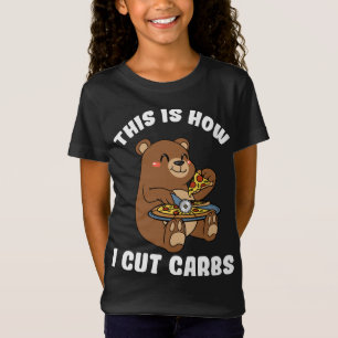 Camiseta É Assim Que Eu Corto O Giro De Pizza De Urso De Pi