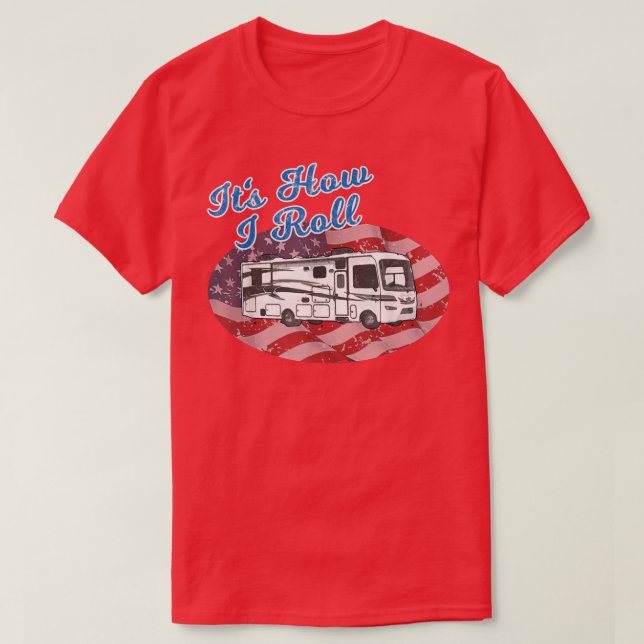 Camiseta É assim que eu faço o acampamento RV Fla (Frente do Design)