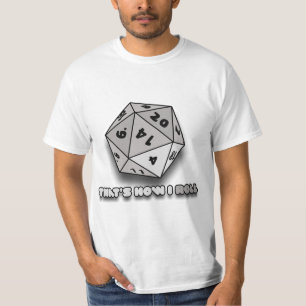 Camiseta É assim que eu faço o D20