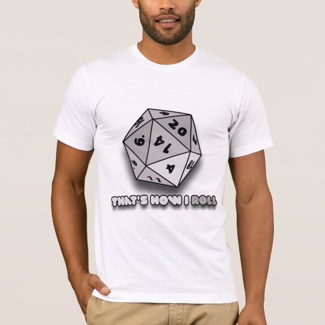 Camiseta É assim que eu faço o D20 (Frente)