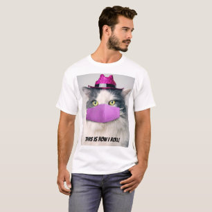 Camiseta É assim que eu faço o gato com o humor da máscara