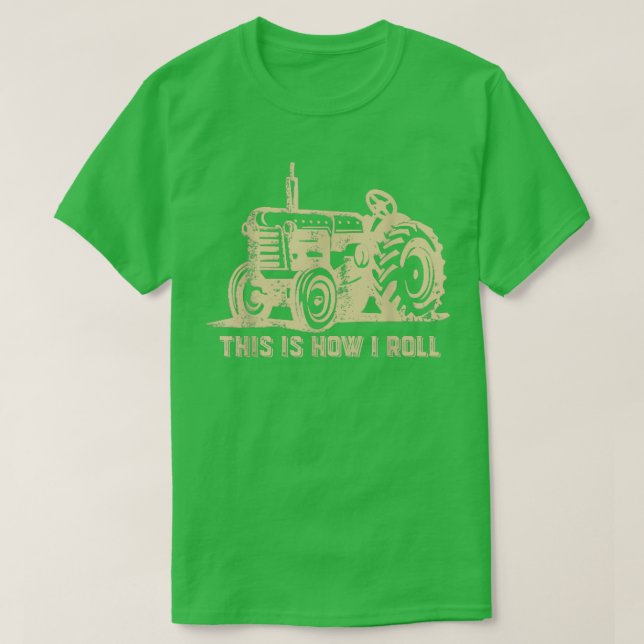 Camiseta É assim que eu faço o Trator Farmer (Frente do Design)
