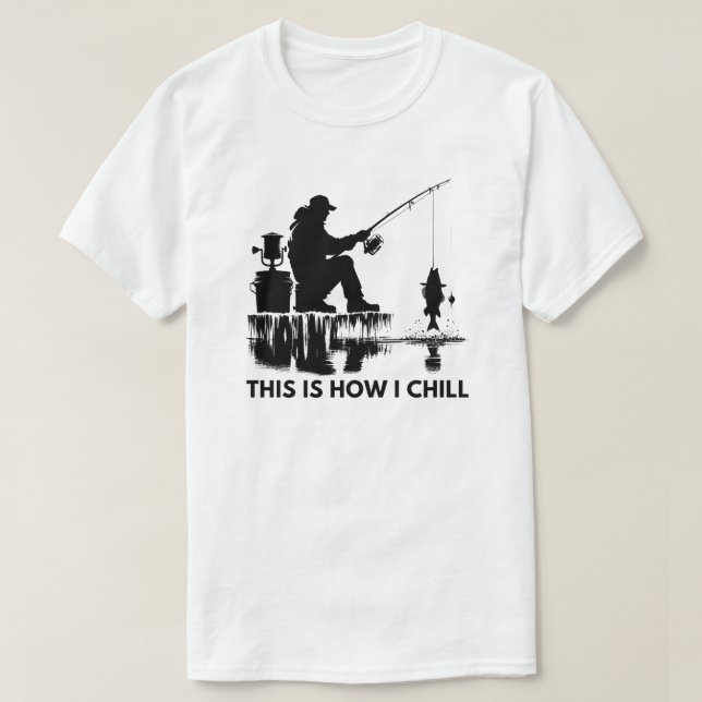 Camiseta É Assim Que Eu Frio | Pesca Do Gelo (Frente do Design)